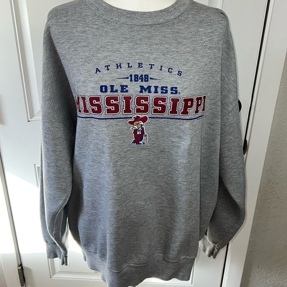 Vintage Lee Sport Ole Miss Rebels Mississippi Crewneck Sweatshirt - Picture 4 of 12